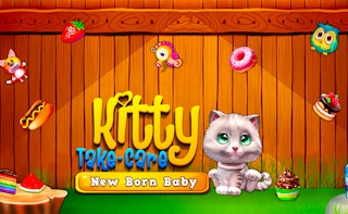 Image Kitty Take Care New Born Baby