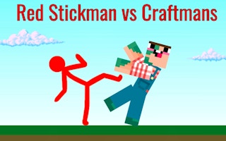 Image Red Stickman vs Craftmans